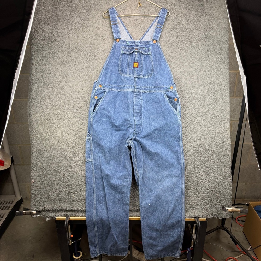 Big Ben Mens Blue Denim‎ Workwear Bib Overalls 42x32 8810DN2 Made in Mexico